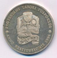 1994. "Protestáns Tábori Püspökség - Istenért és Hazáért" jelzett Ag emlékérem tokban (31,...