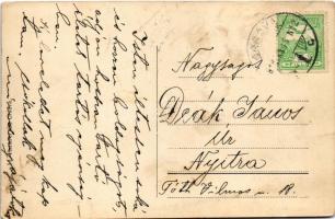 1913 Orsova, MFTR hajóállomás, gőzhajó. Hutterer G. kiadása / ship station, port, steamship (r)