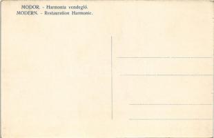 Modor, Modra; Harmónia vendéglő, étterem kertje / restaurant garden