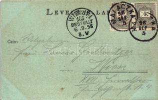 1898 (Vorläufer) Malacka, Malaczka, Malacky; Kolostor este. Kapható Wetschlnél / cloister at night (...