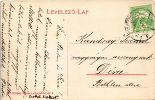 1913 Gyulafehérvár, Karlsburg, Alba Iulia; Sétány sor, Ifj. Baumann Nándor üzlete. Schäser Ferenc ki...