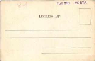 Kassa, Kosice; Rákóczi ereklyekiállítási palota zászlókkal. Nyulászi Béla kiadása / palace of the Rá...