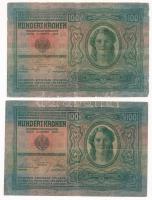 1912. 100K (5x) piros "MAGYARORSZÁG" felülbélyegzéssel T:F
Adamo K28