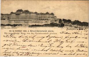 1900 Budapest I. Az új királyi vár, a Krisztinavárostól nézve (EK)