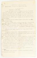 cca 1910-1920 Afrikai kalandok. Mervay József Szahara kutató útleírása. Azonosítatlan szerzőjű gépelt kézirat, benne autográf és gépi javításokkal, 14 p.