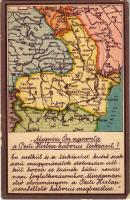 Megnézi Ön naponta a Pesti Hírlap háborús térképeit? A romániai háború térképe. Kiadja a Pesti Hírlap / WWI Map of the Romanian war (EM)