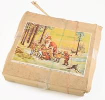 23 db retro műanyag karácsonyfadísz. eredeti dobozában