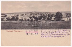 1911 Völgyfalva, Völgyfalu, Zillingtal; látkép. Stotz E. fényképész (Kismarton) / general view (EK)