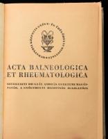 Gaál András, dr.: Acta Balneologica et Rheumatologica 
Budapest, 1944, Budapesti Központi Gyógy- és...
