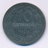 Szerbia / Német megszállás 1943BP 10D Zn T:AU Serbia / German occupation 1943BP 10 Dinara Zn C:AU Krause KM#33