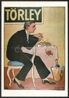 3 db reprint plakát: Törley (Faragó Géza), Likőr cocktail, Altvater Gessler, 34x24 cm