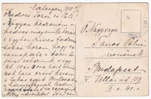 1918 Boldog húsvéti Ünnepeket / Easter Mode. B.K.W.I. 4691-5. s: Mela Koehler (EK)