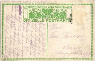 1910 Wien, Erste Internationale Jagdausstellung. Jagdschloss Ungarn / Magyar vadászkastély / The Fir...