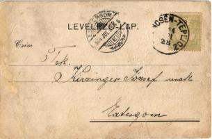 1904 Hol van a kis Kohn? Zsidó optikai illúziós gúnyrajz, Judaika / Where's the little Kohn? Je...