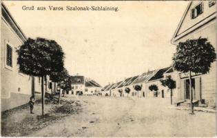 Városszalónak, Stadtschlaining; Fő utca, üzlet / main street, shop (r)