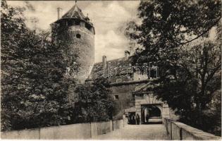 1928 Városszalónak, Stadtschlaining; Schloss-Eingang / Vár bejárata, várkapu / castle gate (EK)