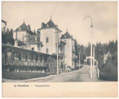 Újtátrafüred, Neu-Schmecks, Novy Smokovec (Magas-Tátra, Vysoké Tatry); Vízgyógyintézet. M.T. és F.V. Koch és Pór kiadása - hajtatlan panorámalap / spa - unfolded panoramacard