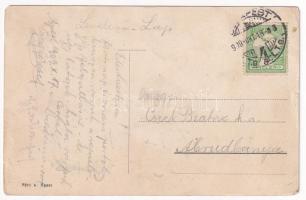 1909 Budapest, Bleriot repülőgépével Budapesten. Biró A. kiadása (EM)