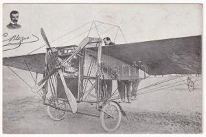 Budapest, Bleriot repülőgépével Budapesten. Löbl D. és Fia kiadása (EK)