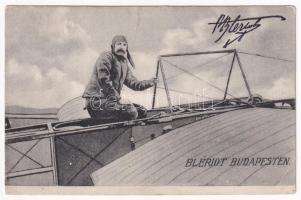 1909 Budapest, Bleriot repülőgépével Budapesten (r)