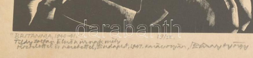 Buday György (1907-1990), 2db Tildy Zoltán (1889-1961) köztársasági elnök és neje számára ajánlott g...