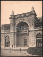 cca 1914-1920 A Várbazár épületének két nagyméretű képe, a hátoldalán "Dr. Lux Kálmán" (18...