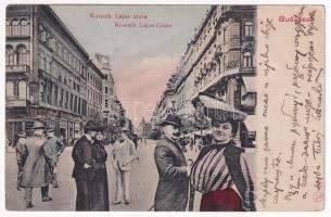 1907 Budapest V. Kossuth Lajos utca. Kl.V. Bp. 18. Montázs hölgyekkel és urakkal (Rb)