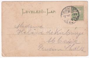 1907 Budapest VI. Andrássy út, Fonciere Pesti Biztosító Intézet, Deutsch F. Károly üzlete. K.I.V. Bp...