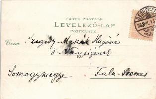 1898 (Vorläufer) Debrecen, színház, Kereskedelmi Akadémia, Királyi tábla, Kossuth utcai Református t...