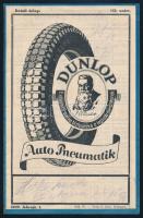 1929 Dunlop gumi árlap reklám nyomtatvány