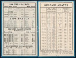 1929 Dunlop gumi árlap reklám nyomtatvány
