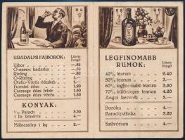 cca 1930 Zeidler Antal ital kereskedő húsvéti árjegyzék 4 p