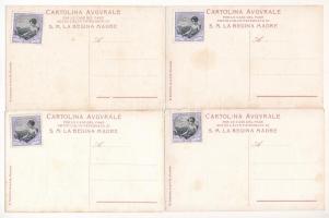 1908 Cartolina Augurale per le Case del Pane sotto l'Alto Patronato di S.M. La Regina Madre / 1...