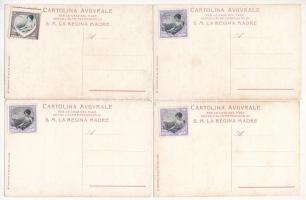 1908 Cartolina Augurale per le Case del Pane sotto l'Alto Patronato di S.M. La Regina Madre / 1...