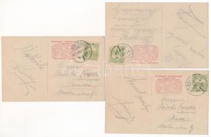 1907 A hét napjai - 7 darabos teljes romantikus képeslapsorozat, jó állapotban / Days of the Week - ...