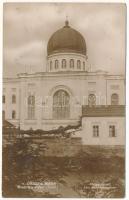 1931 Nagyvárad, Oradea; Körös folyó, Izraelita cion zsidó templom, zsinagóga. Photo Weisz & Miklós / Cris riverside, synagogue (Rb)