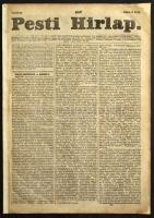1842 Pesti Hírlap 157. sz. Julius 3. 1842. Szerk.: Kossuth Lajos. Pest, Landerer Lajos, restaurált, 465-472 p. Benne korabeli hírekkel, érdekes írásokkal, korabeli reklámokkal, gőzhajómenetrenddel, gabonaárakkal.