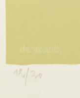 Lux Antal (1935-): Bábuk, 1970. Szitanyomat, papír. Jelzett és datált (A Lux 70), számozott: 12/20. ...