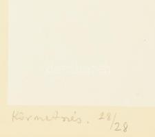 Fajó János (1937-2018): Körmetszés, 1976. Szitanyomat, papír, jelzett, számozott (28/28). 66,5×49,5 ...