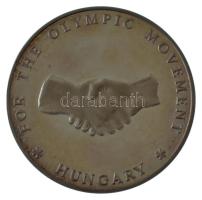 1998. Magyar Olimpiai Bizottság 1895 / For the Olympic Movement - Hungary jelzetlen Ag emlékérem 124 sorszámú tanúsítvánnyal, eredeti dísztokban (85g/0.925/60mm) T:AU (PP) patina, ujjlenyomat, karc