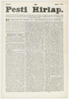 1842 Pesti Hírlap 167. sz. August. 7. 1842. Szerk.: Kossuth Lajos. Pest, Landerer Lajos, restaurált, 555-562 p. Benne korabeli hírekkel, érdekes írásokkal, korabeli reklámokkal, gőzhajómenetrendekkel, gabonaárakkal.