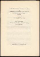 1949 A Litográfia feltalálásának 150 éves jubileuma alkalmából rendezett kiállítás katalógusa