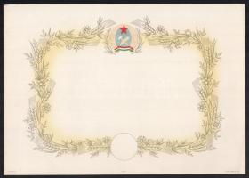 Cca. 1950. 5 db kitöltetlen Rákosi korabeli oklevél