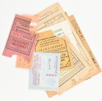 cca 1920-1940 10 db utazási jegy