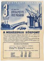 1947 Nehézipari Központ a BNV-n nagy reklám nyomtatvány