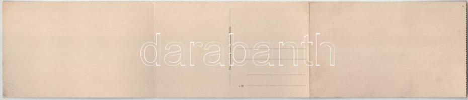 Resica, Resita; Vedere Generala / vasgyár. Brüder Deutsch 3-részes kinyitható panorámalap / iron wor...