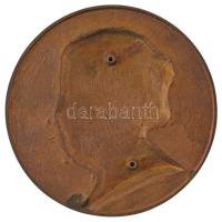 Telcs Ede (1872-1948) 1941. "Glücksthal Gyuláné" egyoldalas, öntött bronz emlékérem felcsa...