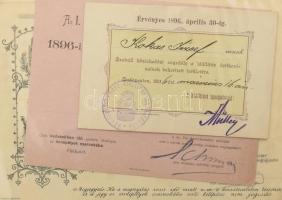 1896 Milleniumi kiállítással kapcsolatos gyűjtemény. Benne: 
1896 Ezredéves Országos Kiállítás fény...