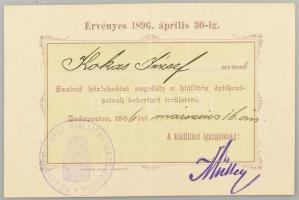 1896 Milleniumi kiállítással kapcsolatos gyűjtemény. Benne: 
1896 Ezredéves Országos Kiállítás fény...