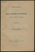 1907. Real Academia de Ciencias, spanyol folyóirat.